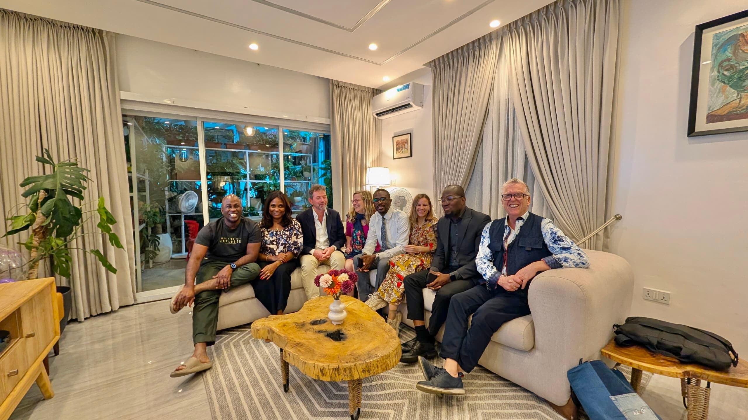 Members of the Off Record NG community gathered in an intimate Lagos living room