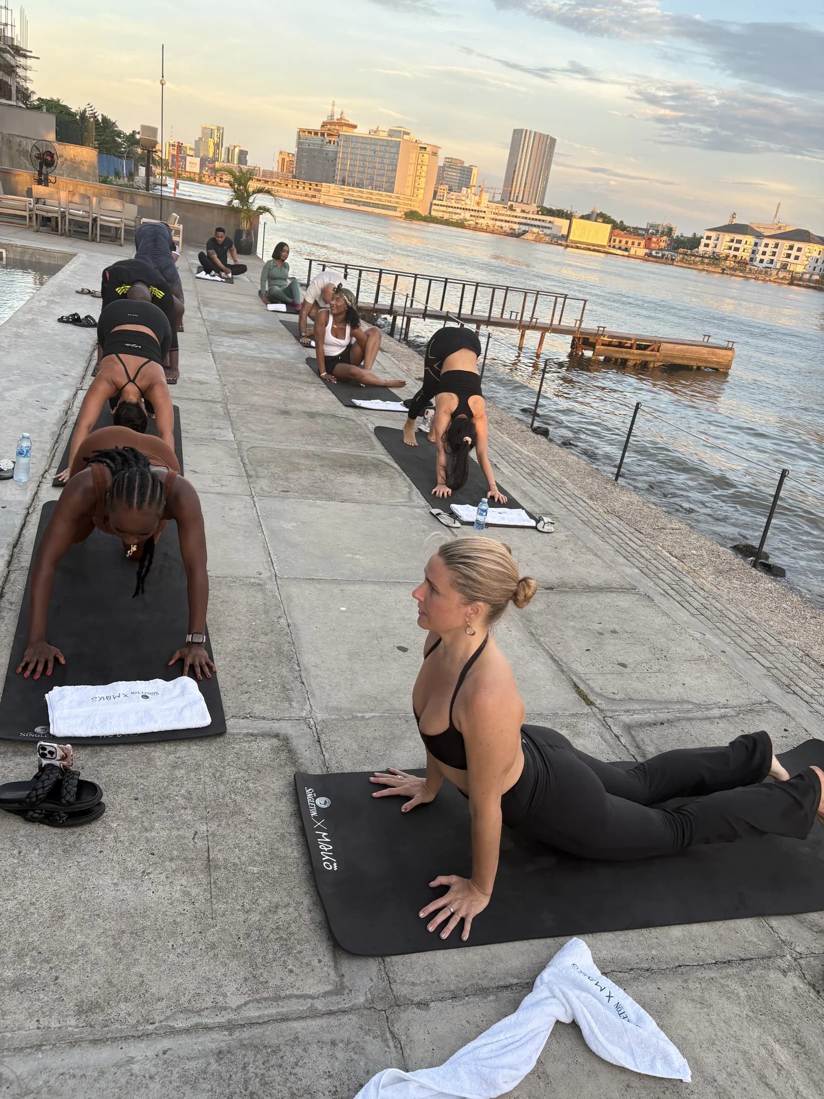 A waterfront wellness experience overlooking Lagos